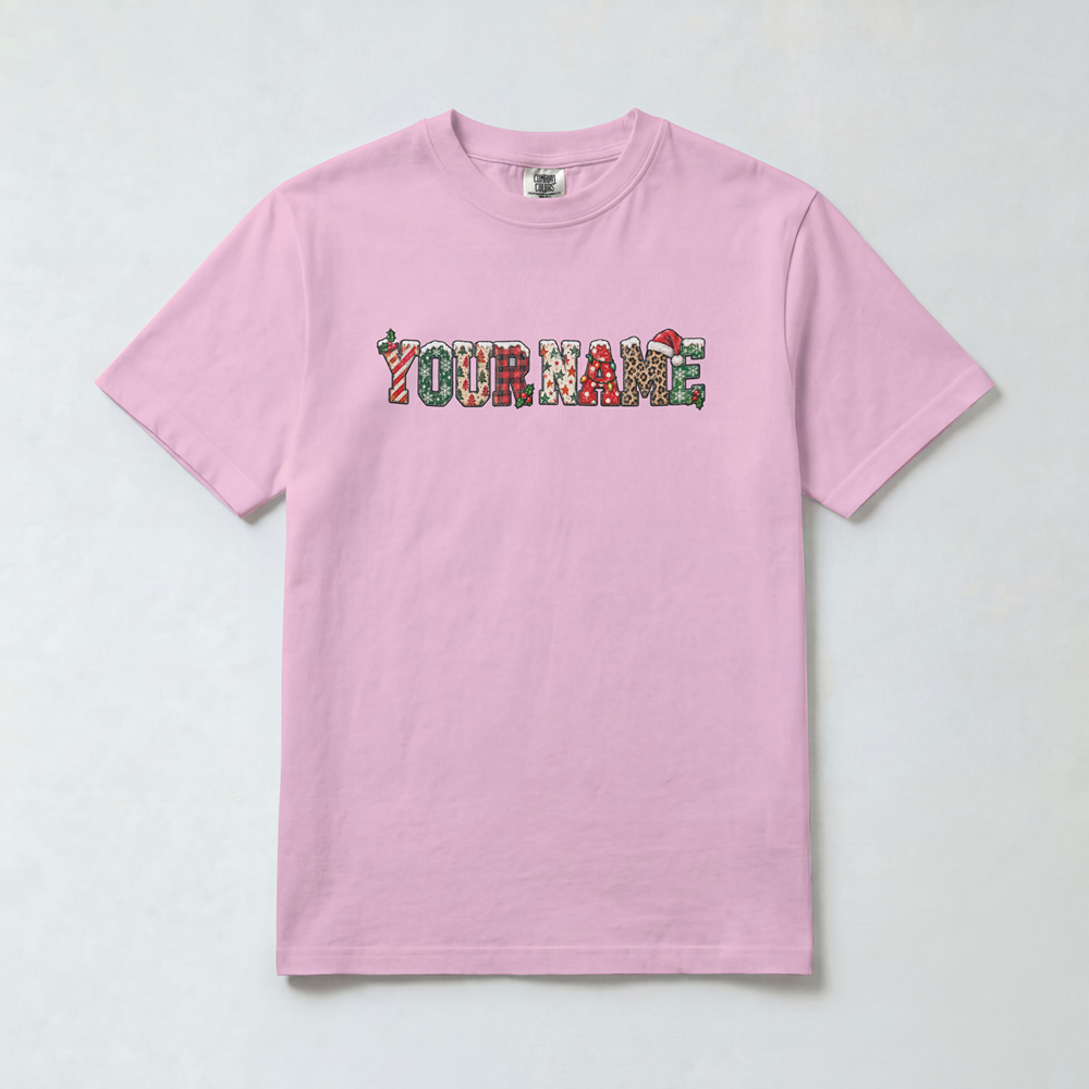 Festive Custom Name T-Shirt