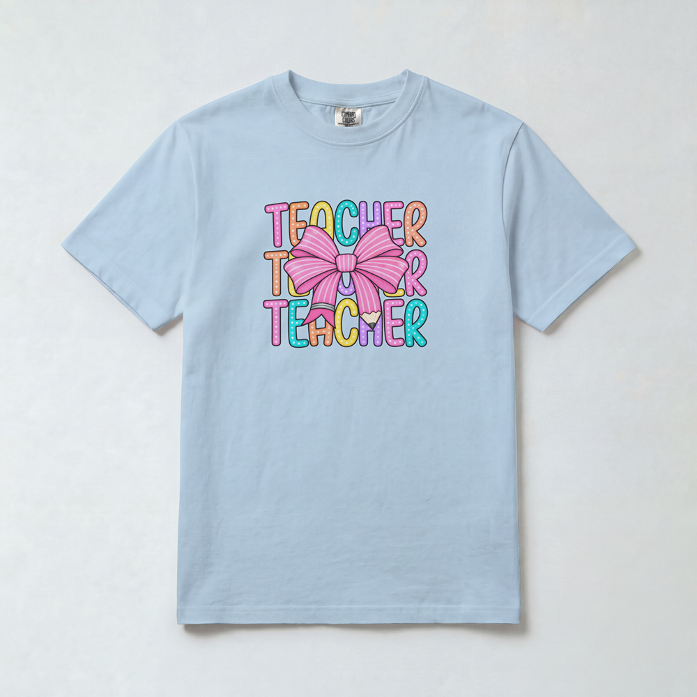 Colorful Bow Teacher