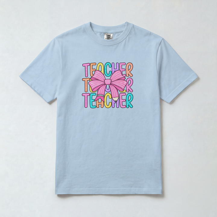 Colorful Bow Teacher