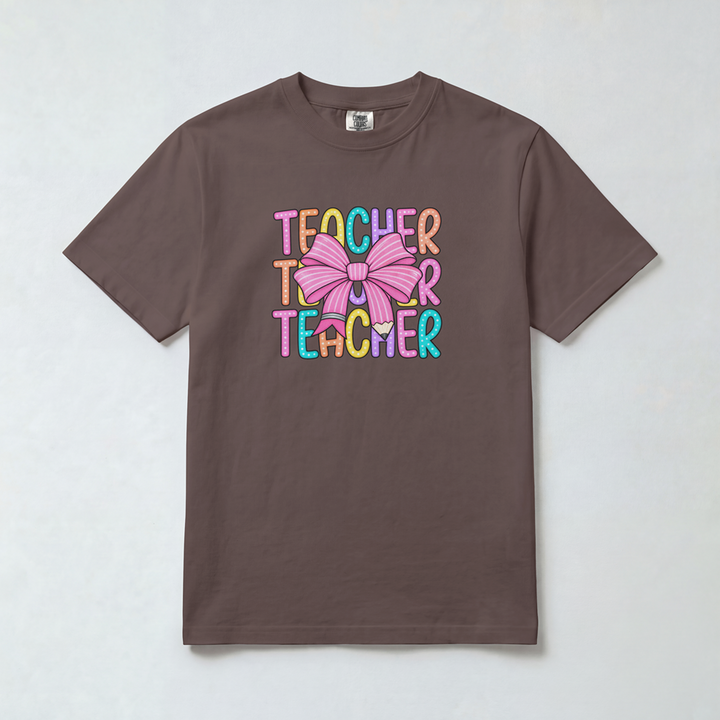 Colorful Bow Teacher