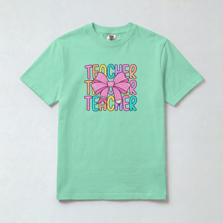 Colorful Bow Teacher