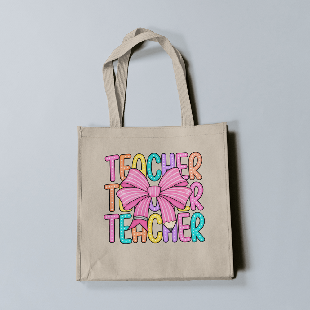 Colorful Bow Teacher