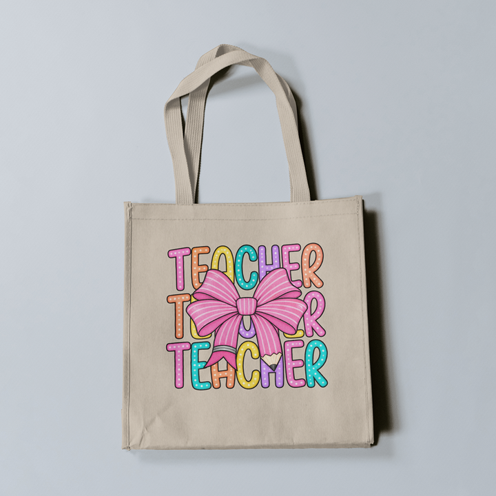 Colorful Bow Teacher