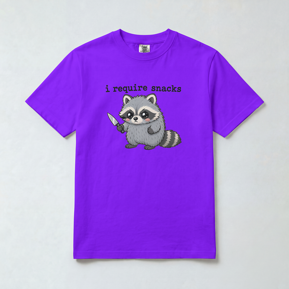 I Require Snacks Raccoon