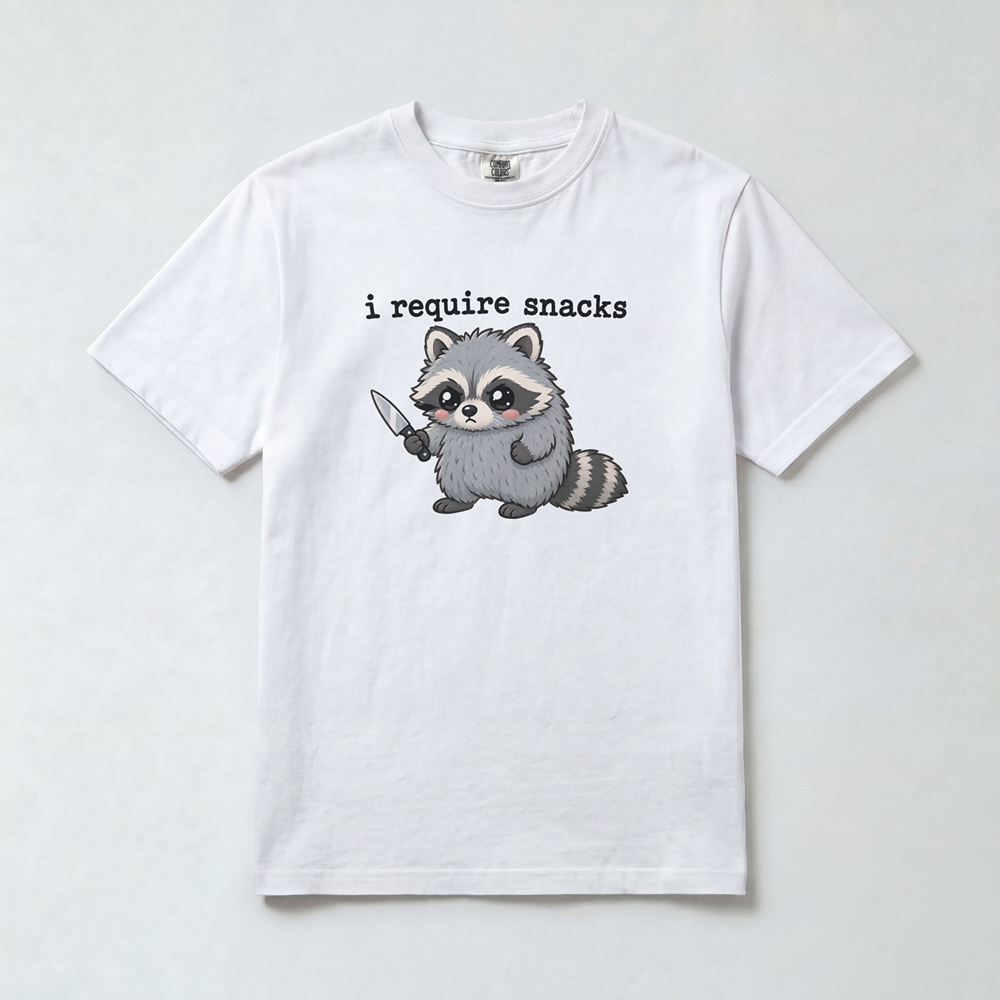 I Require Snacks Raccoon